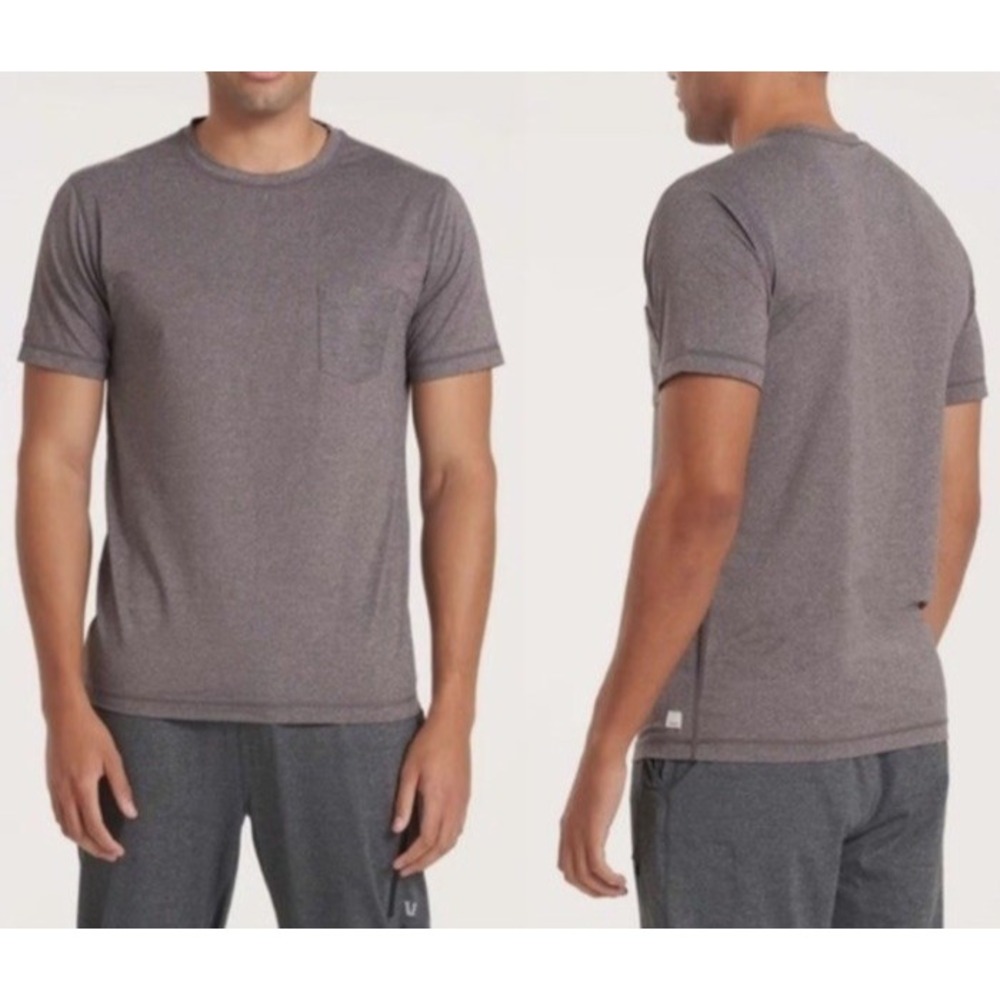 Vuori Men's Tradewind Performance Tee M Short Sleeve Heathered Quartz V109